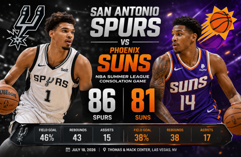 San Antonio Spurs vs Phoenix Suns Match Player Stats